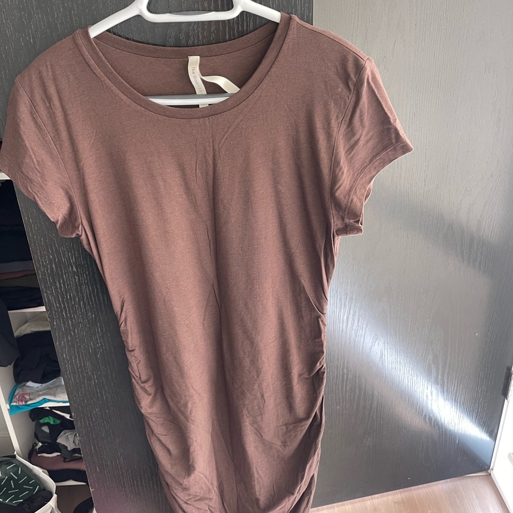 Women's Brown Short Sleeve dress